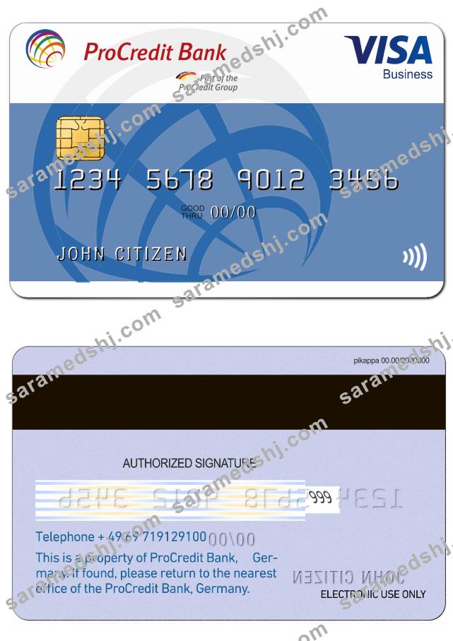 Germany ProCredit Bank Visa Business card